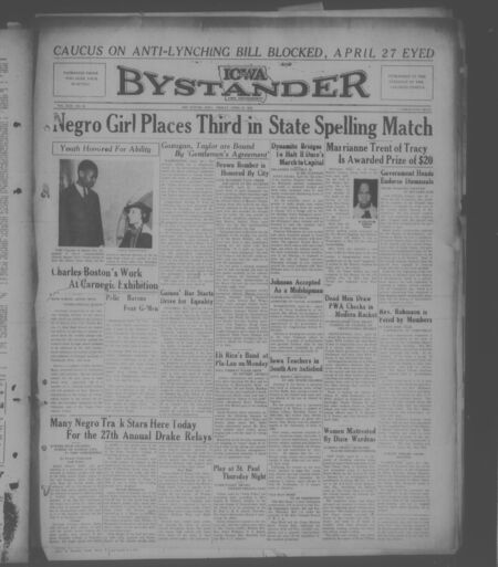 Iowa bystander. volume 42, number 46, April 24, 1936