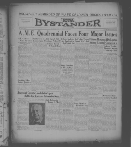 Iowa bystander. volume 42, number 48, May 08, 1936