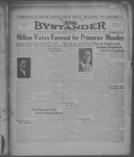 Iowa bystander. volume 42, number 50, May 29, 1936