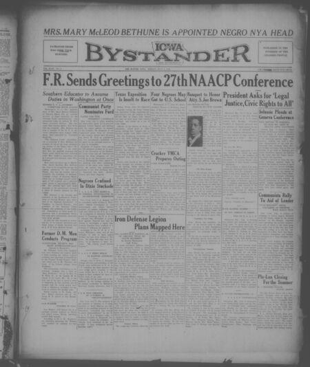 Iowa bystander. volume 43, number 3, July 03, 1936