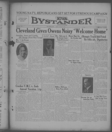 Iowa bystander. volume 43, number 11, August 28, 1936
