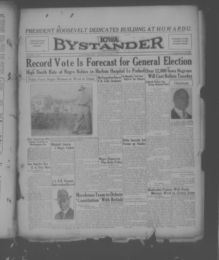 Iowa bystander. volume 43, number 20, October 29, 1936