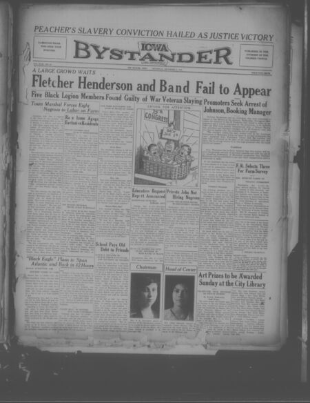 Iowa bystander. volume 43, number 25, December 03, 1936