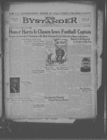 Iowa bystander. volume 43, number 26, December 10, 1936