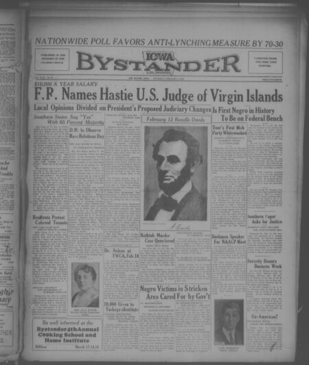 Iowa bystander. volume 43, number 34, February 11, 1937