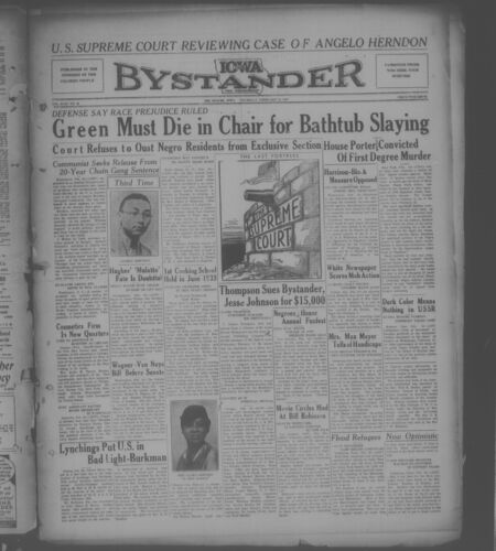 Iowa bystander. volume 43, number 35, February 18, 1937
