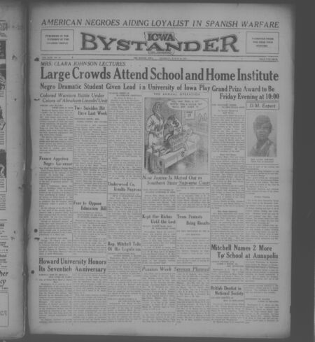 Iowa bystander. volume 43, number 39, March 18, 1937