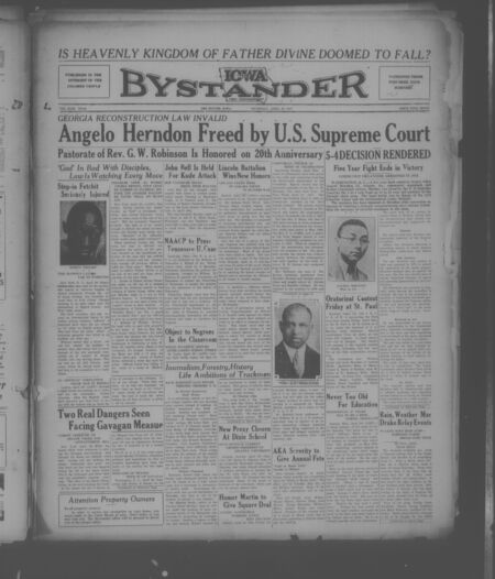 Iowa bystander. volume 43, number 45, April 29, 1937