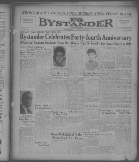 Iowa bystander. volume 43, number 52, June 10, 1937