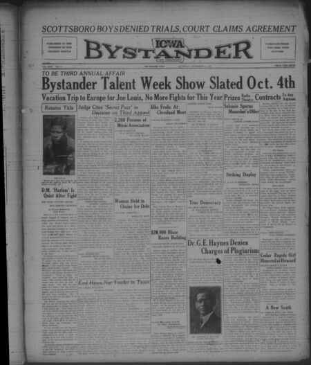 Iowa bystander. volume 44, number 11, September 02, 1937