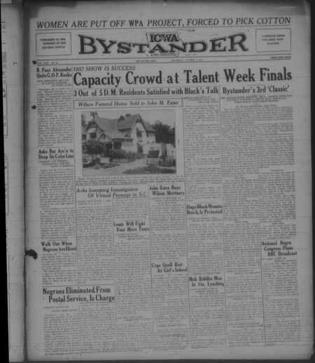 Iowa bystander. volume 44, number 16, October 07, 1937