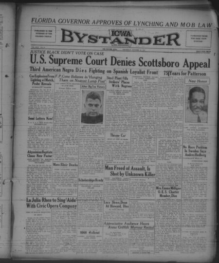 Iowa bystander. volume 44, number 19, October 28, 1937