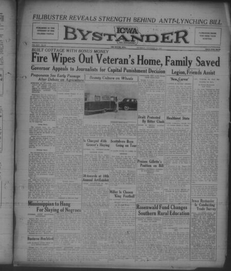Iowa bystander. volume 44, number 23, November 25, 1937