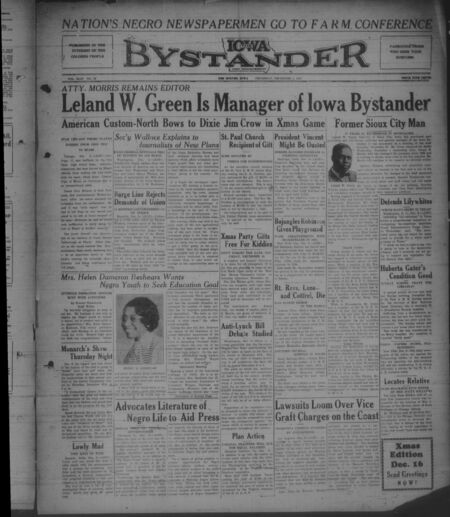 Iowa bystander. volume 44, number 25, December 09, 1937