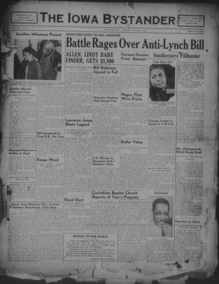 Iowa bystander. volume 44, number 30, January 13, 1938