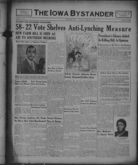 Iowa bystander. volume 44, number 36, February 24, 1938