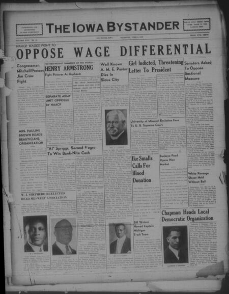 Iowa bystander. volume 44, number 50, June 02, 1938