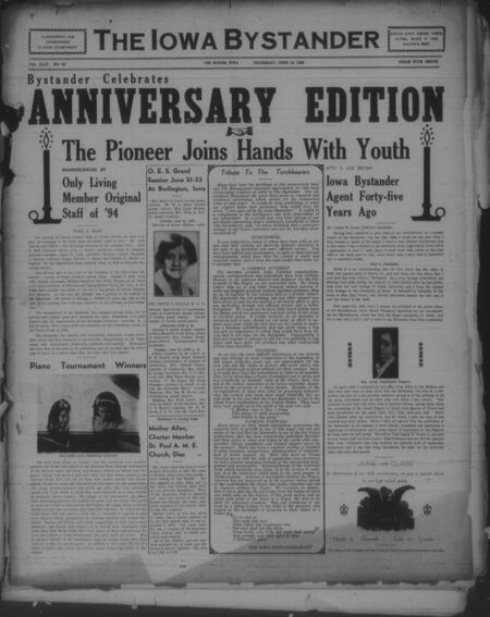 Iowa bystander. volume 44, number 52, June 16, 1938