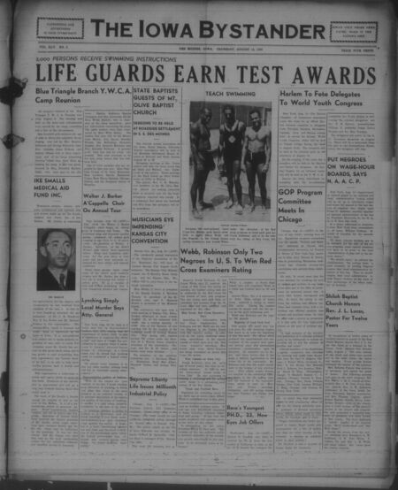 Iowa bystander. volume 45, number 5, August 18, 1938