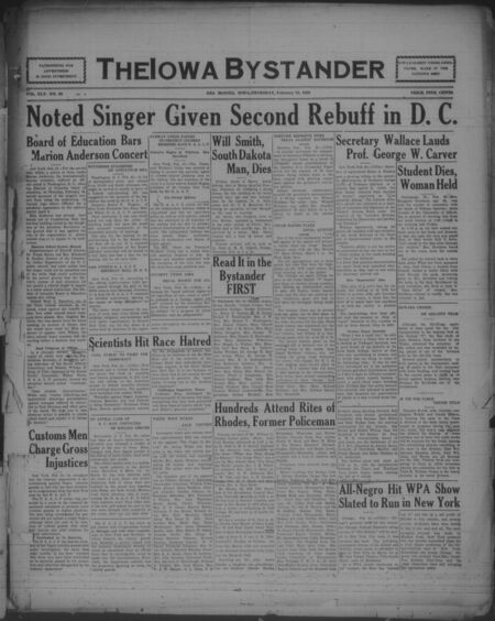 Iowa bystander. volume 45, number 30, February 23, 1939