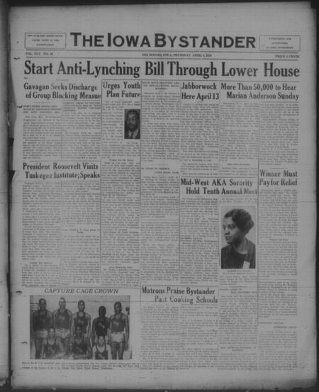 Iowa bystander. volume 45, number 36, April 06, 1939
