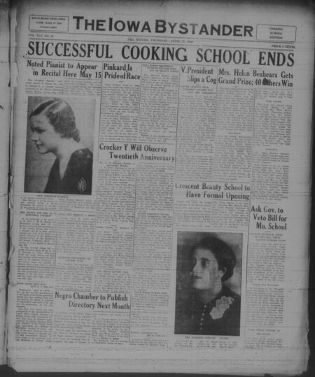 Iowa bystander. volume 45, number 39, April 27, 1939
