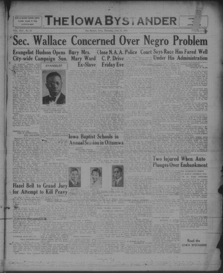Iowa bystander. volume 45, number 51, June 15, 1939