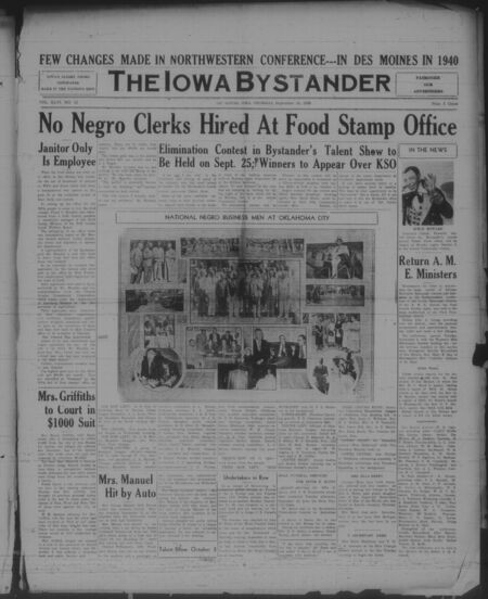 Iowa bystander. volume 46, number 12, September 14, 1939