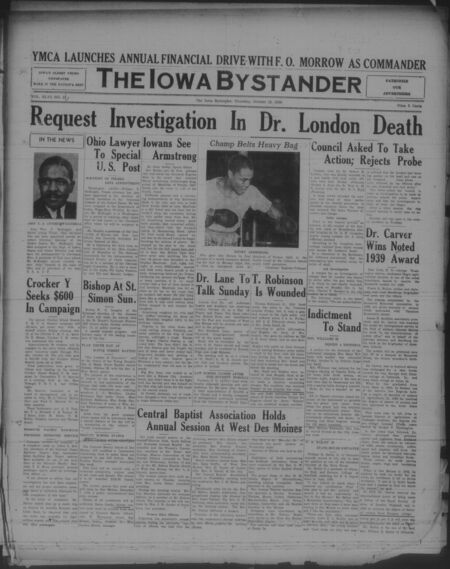 Iowa bystander. volume 46, number 16, October 12, 1939