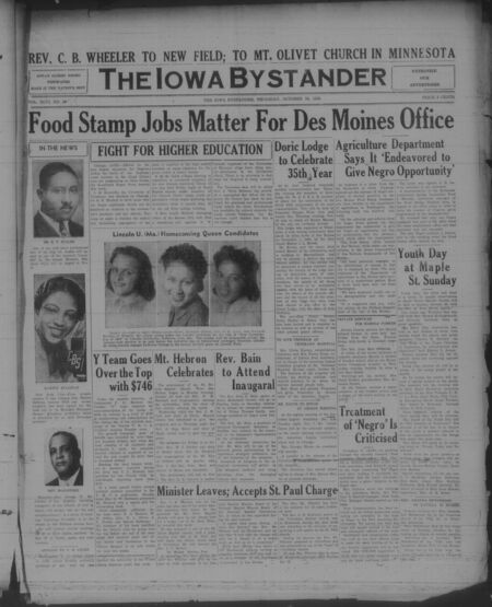 Iowa bystander. volume 46, number 18, October 26, 1939
