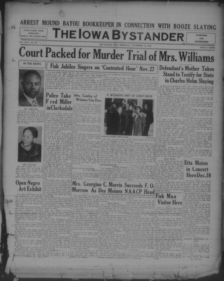Iowa bystander. volume 46, number 21, November 16, 1939