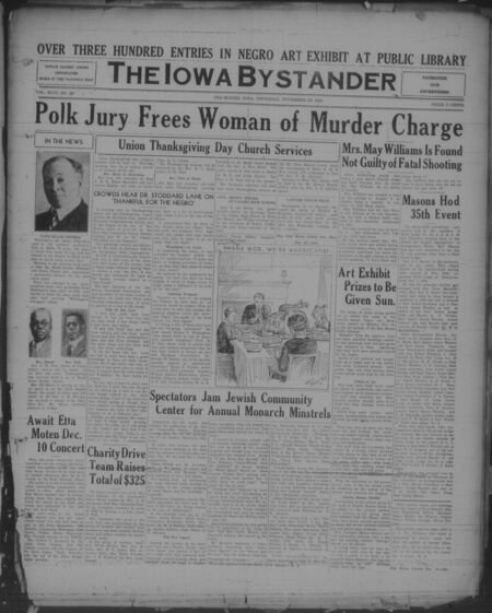 Iowa bystander. volume 46, number 22, November 23, 1939