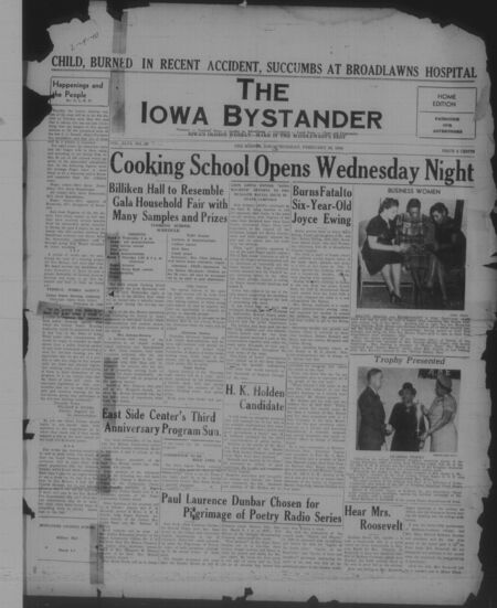 Iowa bystander. volume 46, number 38, February 29, 1940