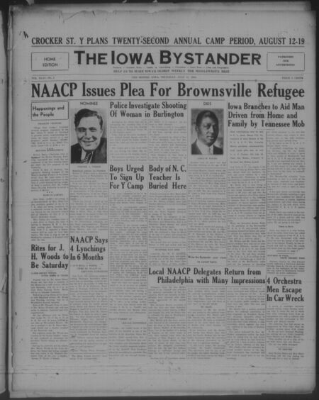 Iowa bystander. volume 46, number 03, July 11, 1940