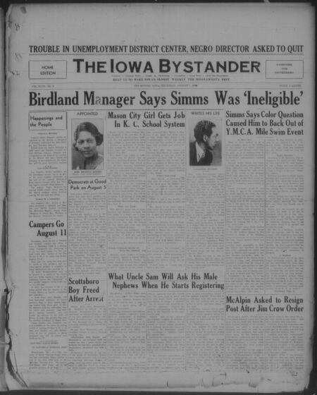 Iowa bystander. volume 46, number 06, August 01, 1940