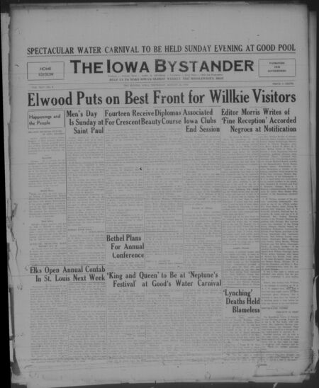 Iowa bystander. volume 46, number 09, August 22, 1940