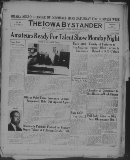 Iowa bystander. volume 46, number 14, September 26, 1940