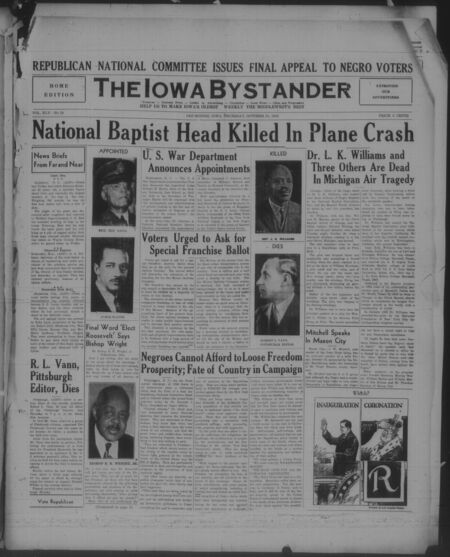 Iowa bystander. volume 45, number 19, October 31, 1940