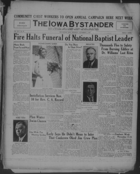 Iowa bystander. volume 45, number 20, November 07, 1940