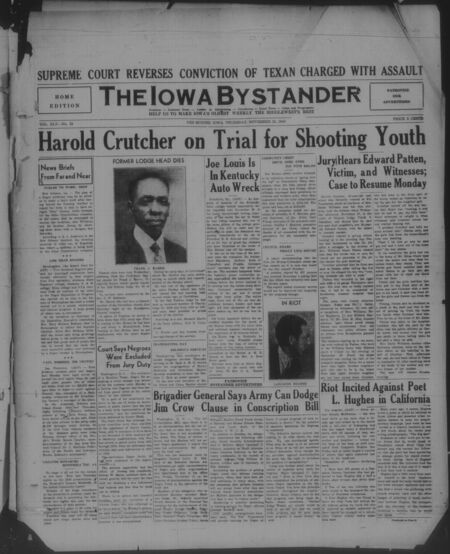 Iowa bystander. volume 45, number 23, November 28, 1940