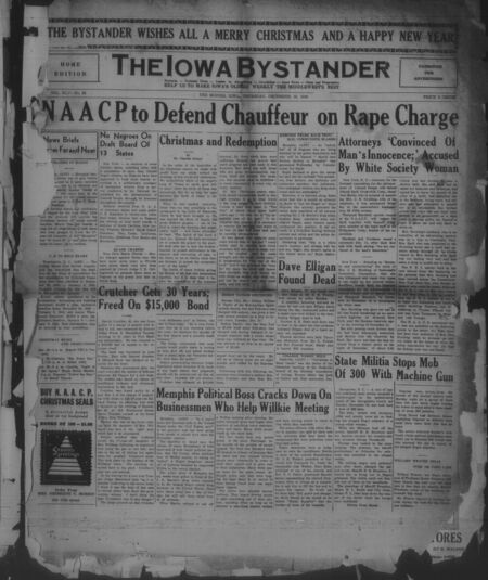 Iowa bystander. volume 45, number 26, December 19, 1940