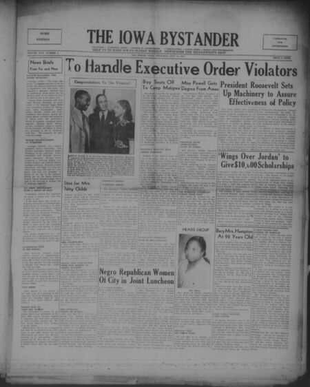 Iowa bystander. volume 46, number 5, July 24, 1941