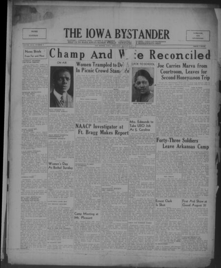 Iowa bystander. volume 46, number 9, August 21, 1941