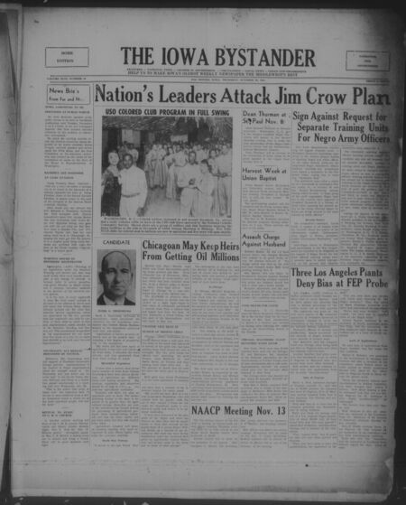 Iowa bystander. volume 46, number 19, October 30, 1941
