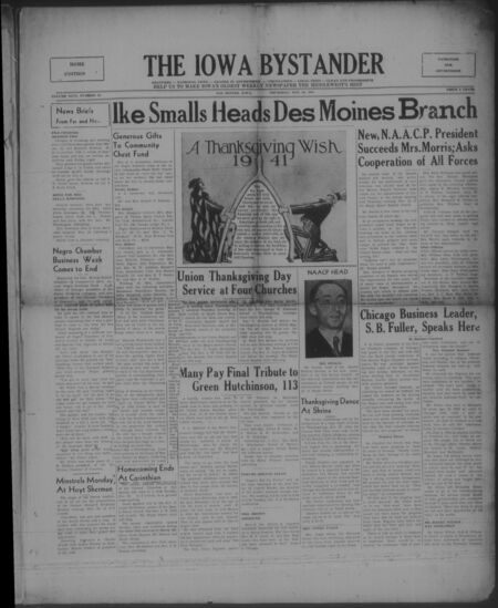 Iowa bystander. volume 46, number 22, November 20, 1941