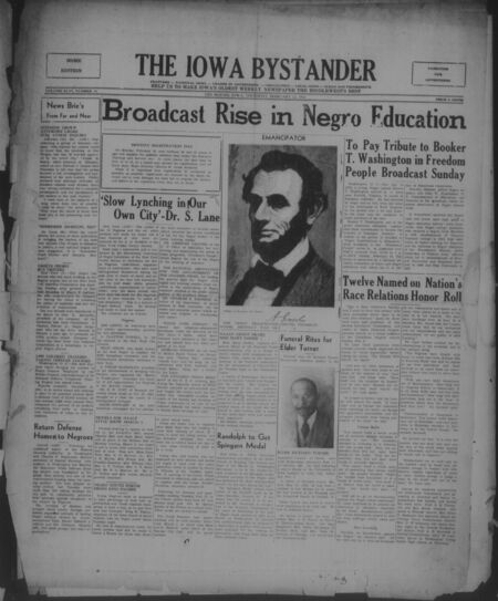 Iowa bystander. volume 46, number 34, February 12, 1942