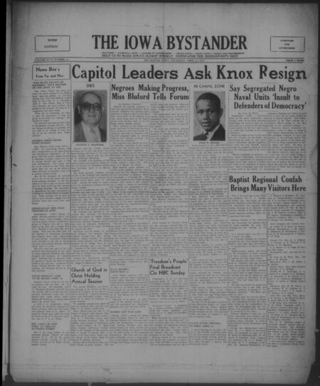 Iowa bystander. volume 46, number 43, April 16, 1942