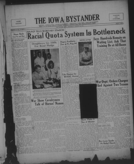 Iowa bystander. volume 47, number 9, August 20, 1942
