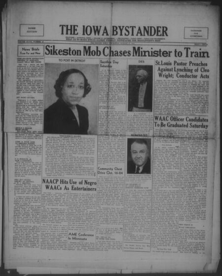 Iowa bystander. volume 47, number 10, August 27, 1942