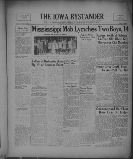Iowa bystander. volume 48, number 17, October 15, 1942